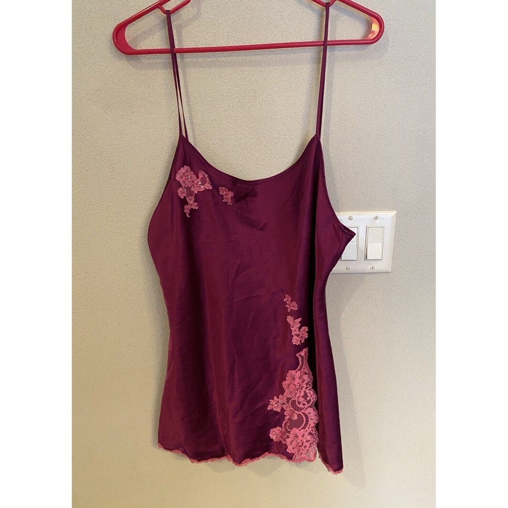 Victoria's Secret Madison Beer Styled Wine Slip Dress Chemise Size Large
